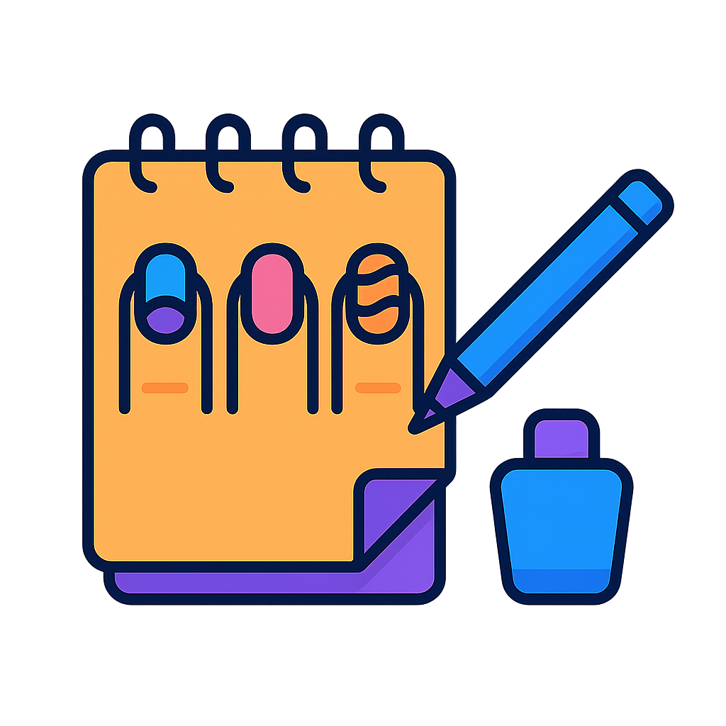 Nail Art Sketch Pad