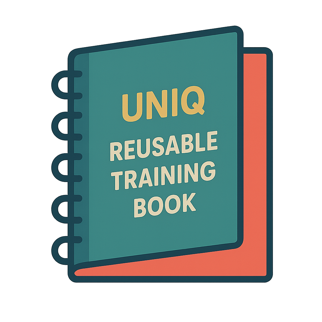 UNIQ Reusable Training Book