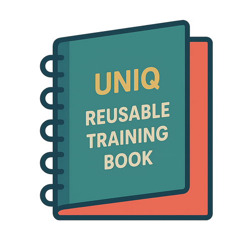 UNIQ Reusable Training Book