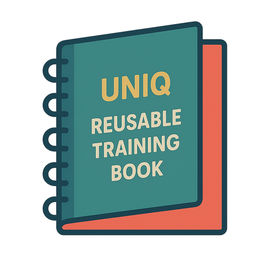 UNIQ Reusable Training Book